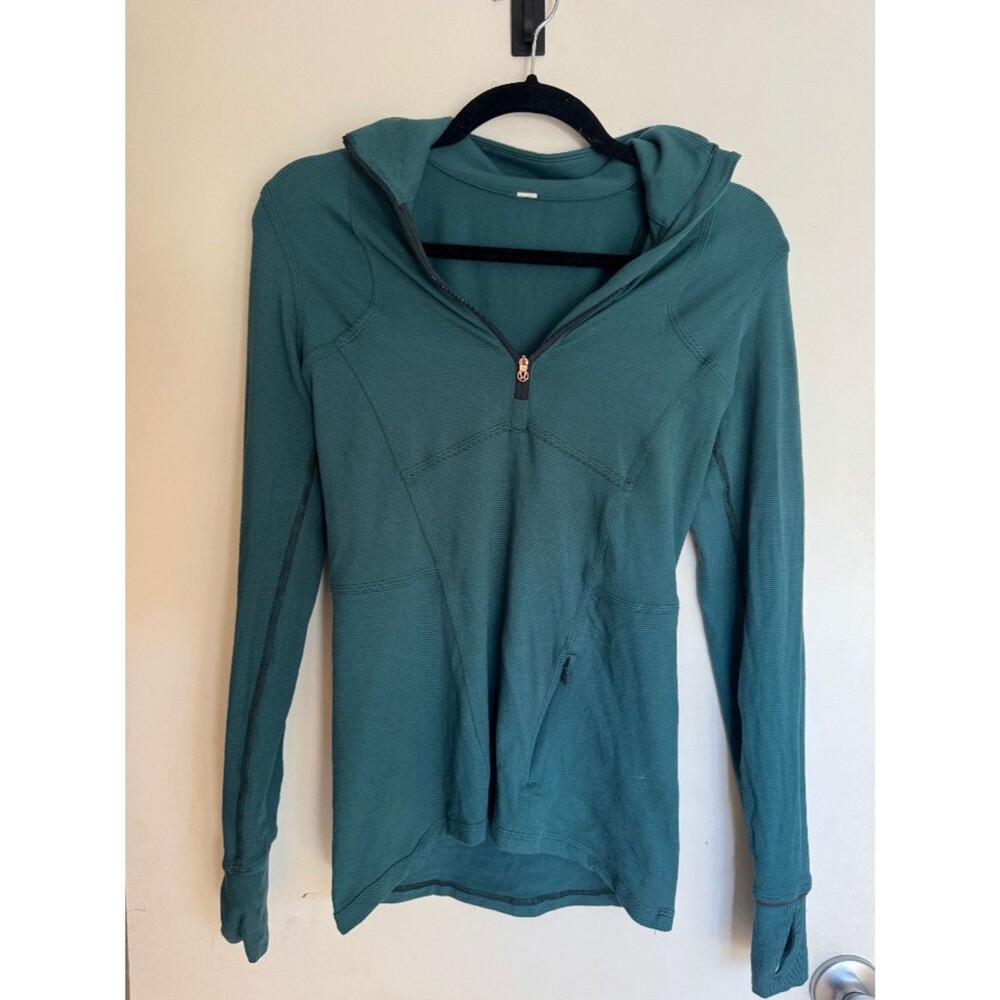 Lululemon1/4 zip pullover teal